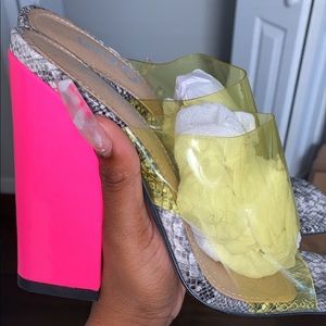 New Egoofficial platform block heels